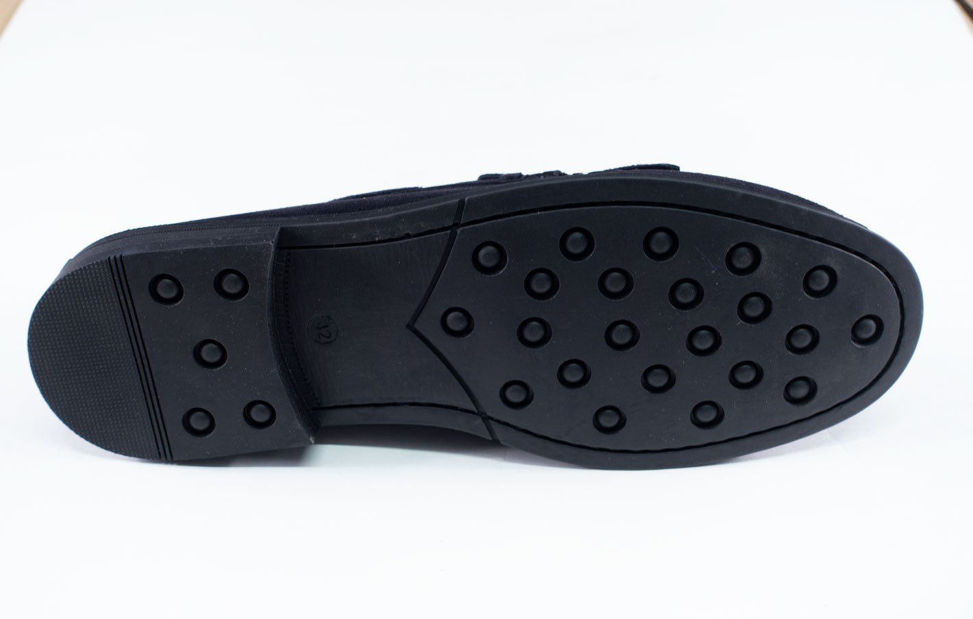 ZAPATO ANTIFAZ ANTE  MARINO