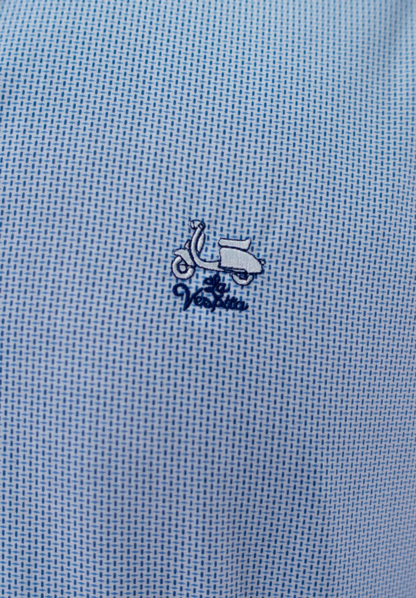 CAMISA MANZANILLA LA VESPITA CELESTE