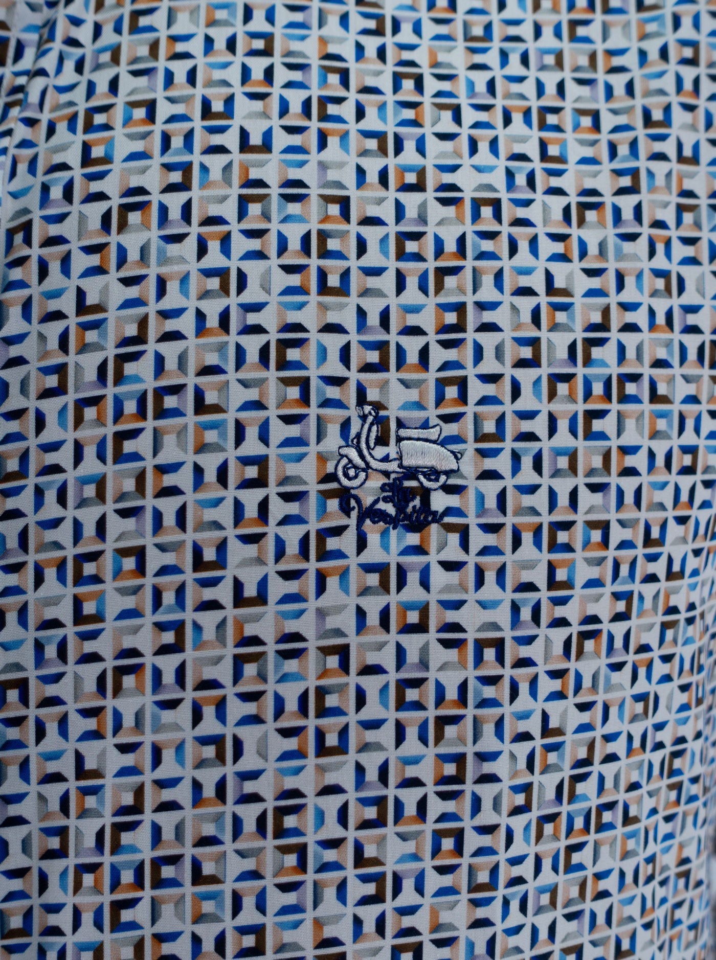 CAMISA CUBIC LA VESPITA MARRON