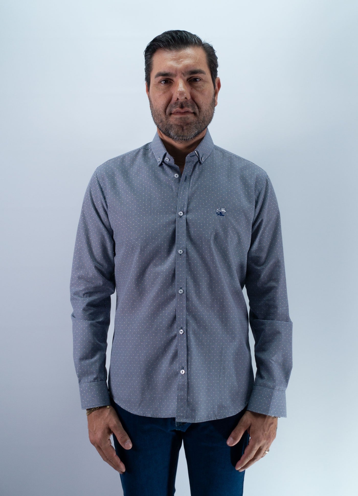 CAMISA CUADRADO LA VESPITA MARINO
