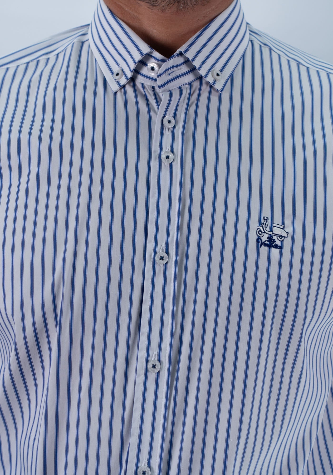 CAMISA RAYA ZAPA LA VESPITA BLANCO
