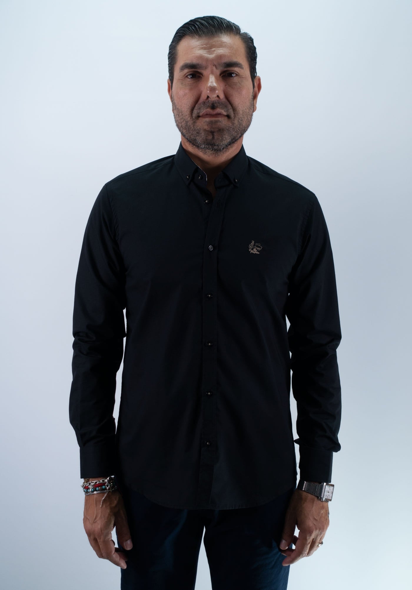 CAMISA FIL 26 LA VESPITA NEGRO