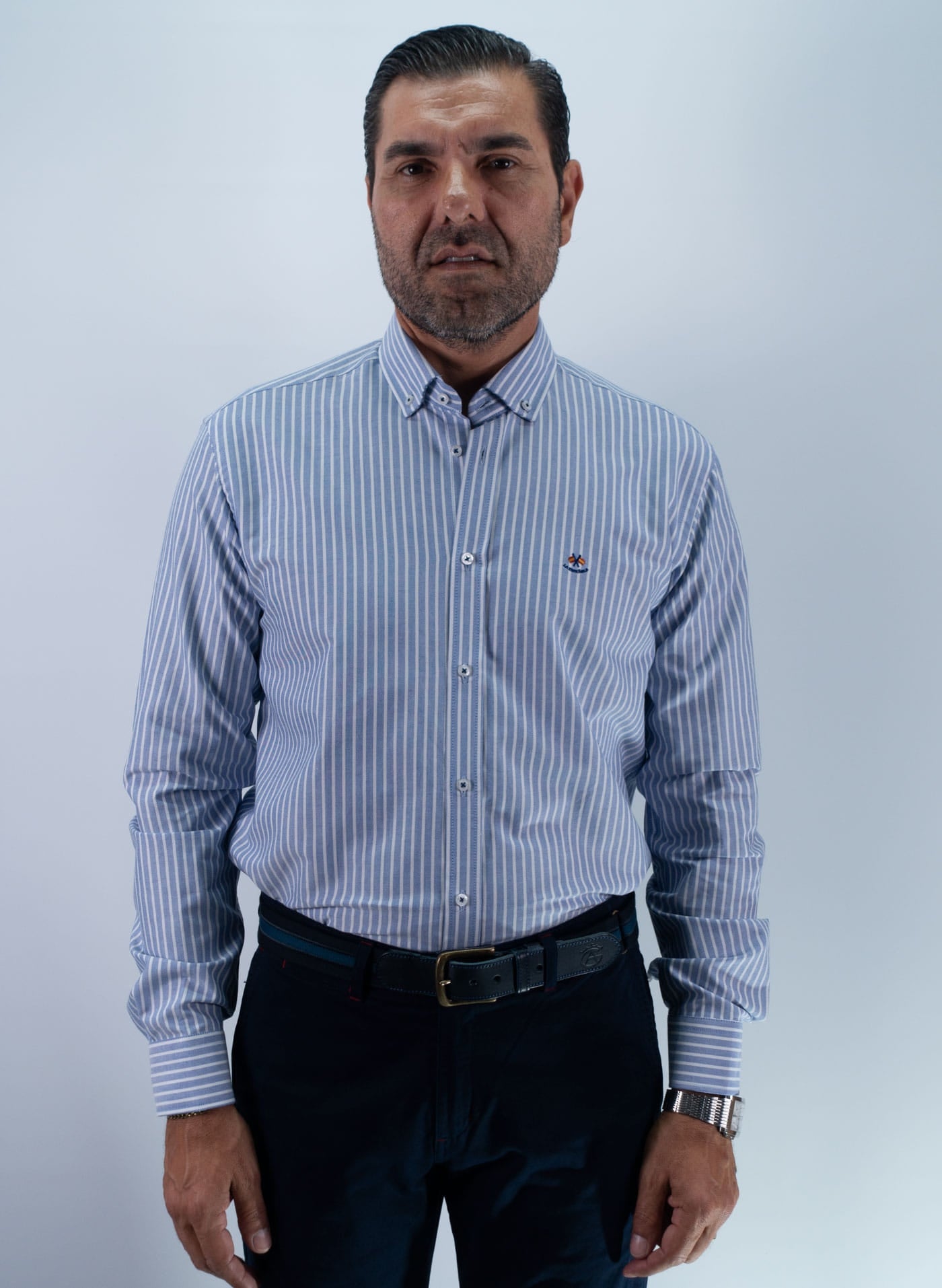 CAMISA RAYA 67 LA ESPANOLA AZUL