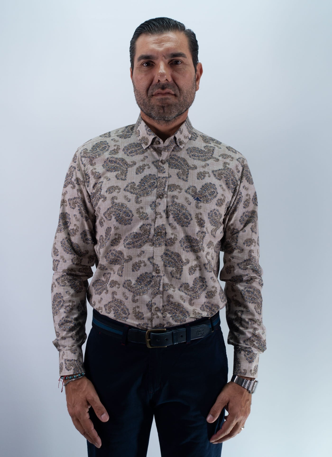 CAMISA CACHERMIR 26 LA VESPITA BEIG