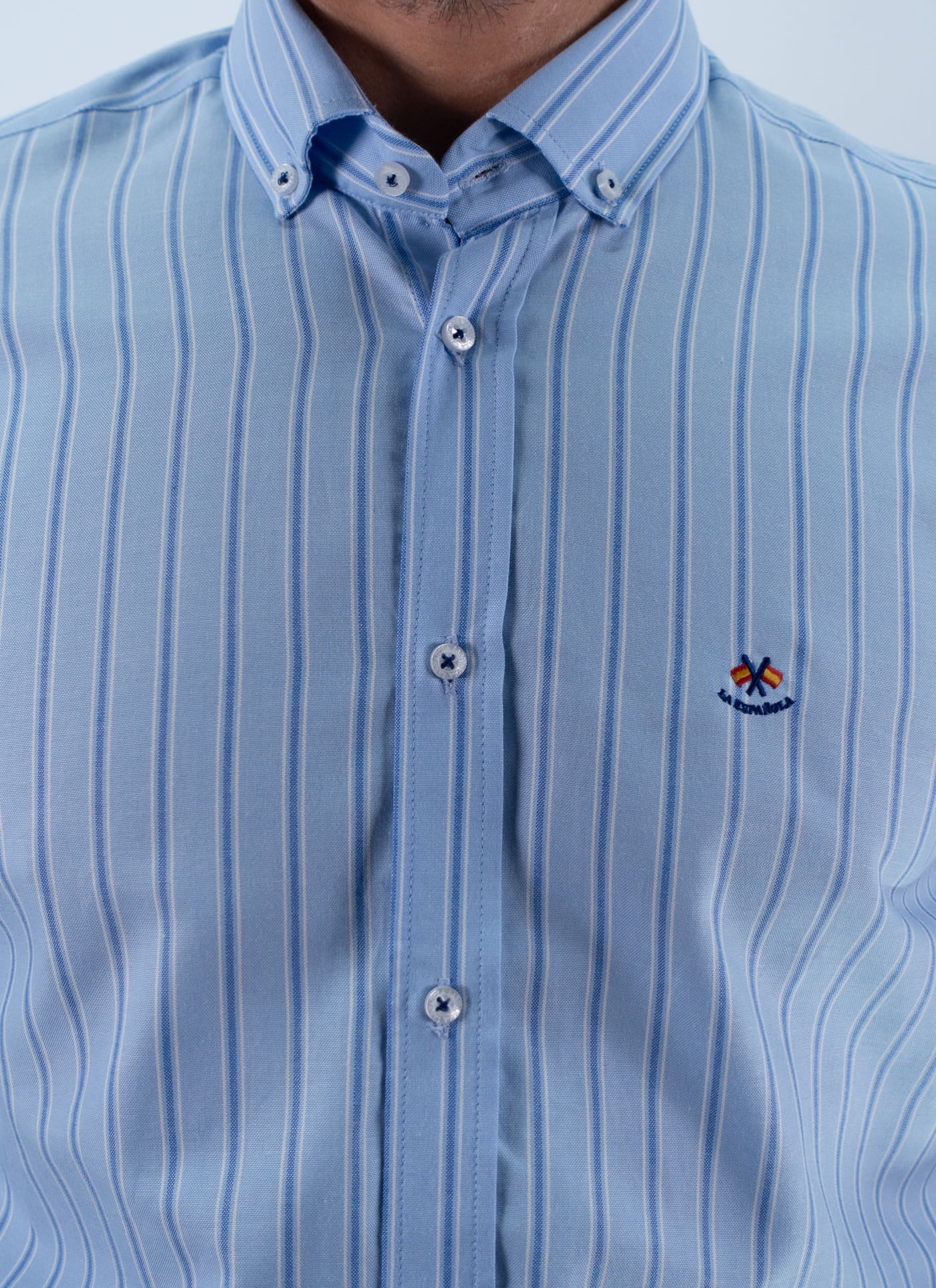CAMISA RAYA ENGLAND LA ESPANOLA CELESTE