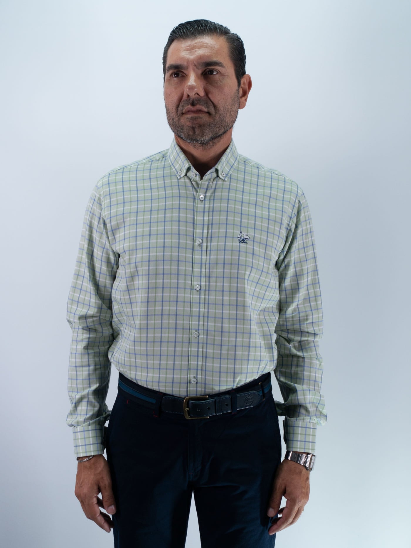 CAMISA CUADRO ENGLAND LA VESPITA VERDE