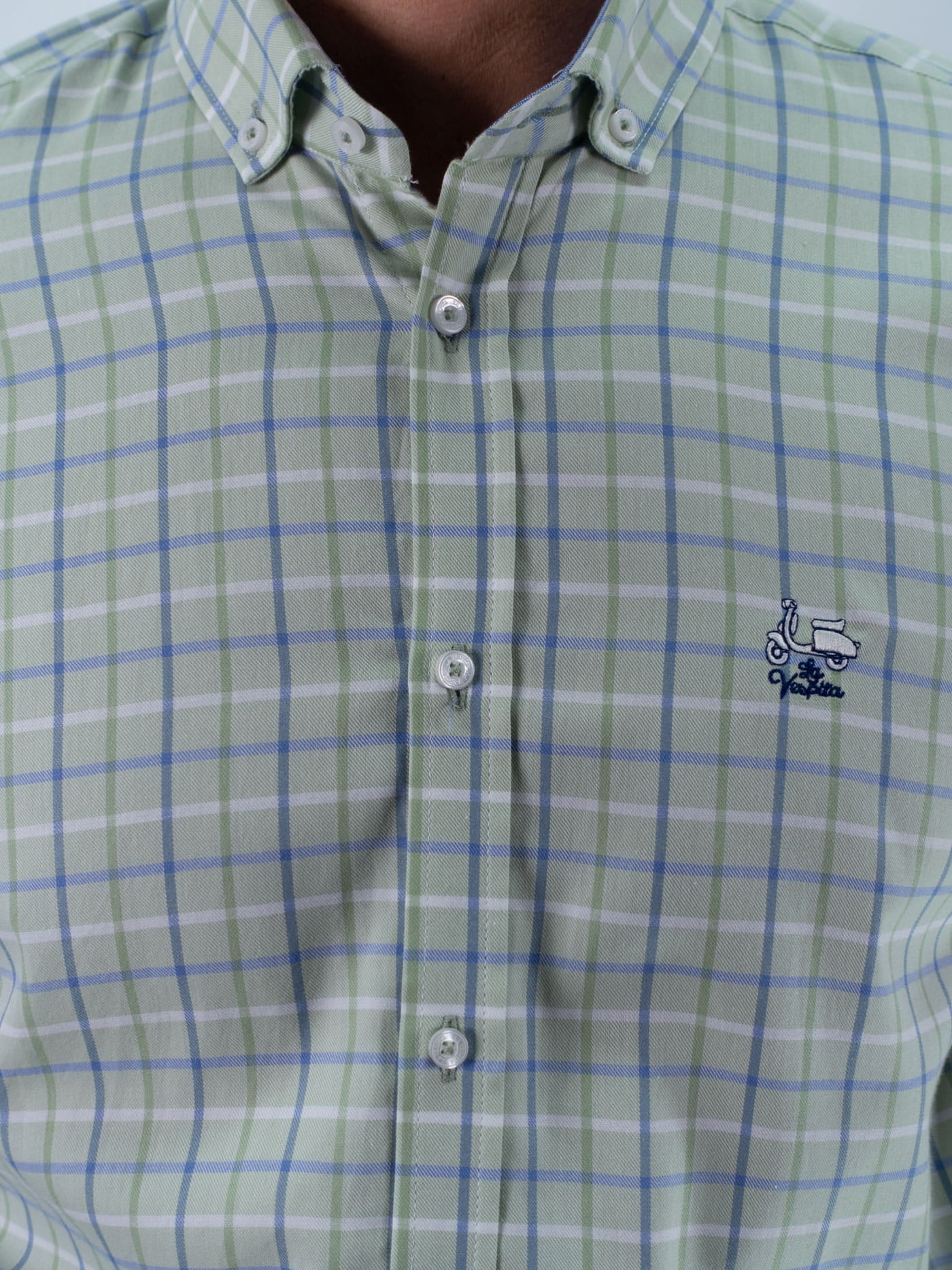 CAMISA CUADRO ENGLAND LA VESPITA VERDE