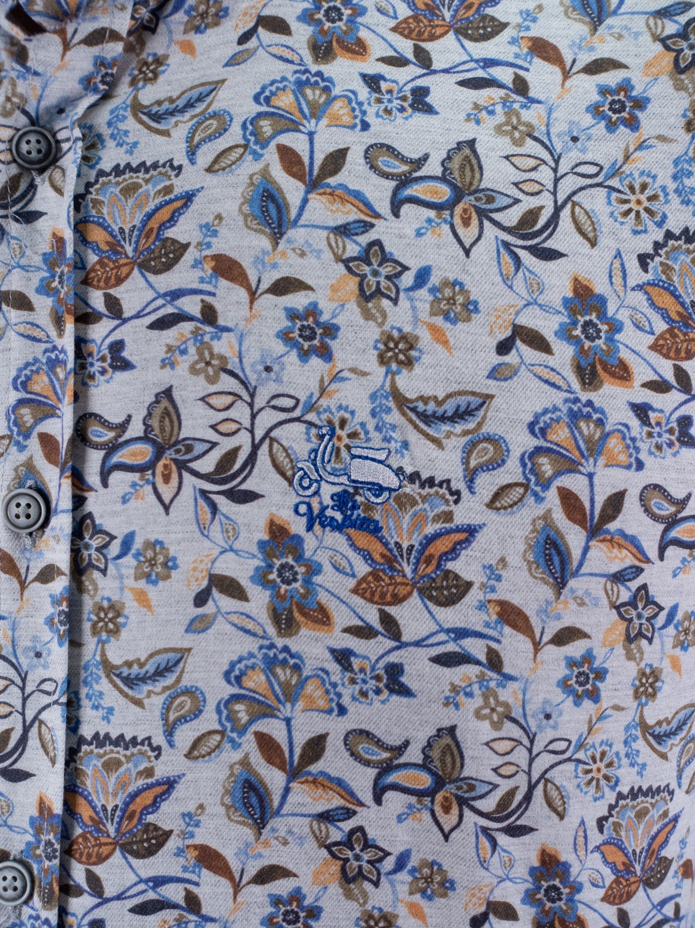 CAMISA PETUNIAS LA VESPITA GRIS