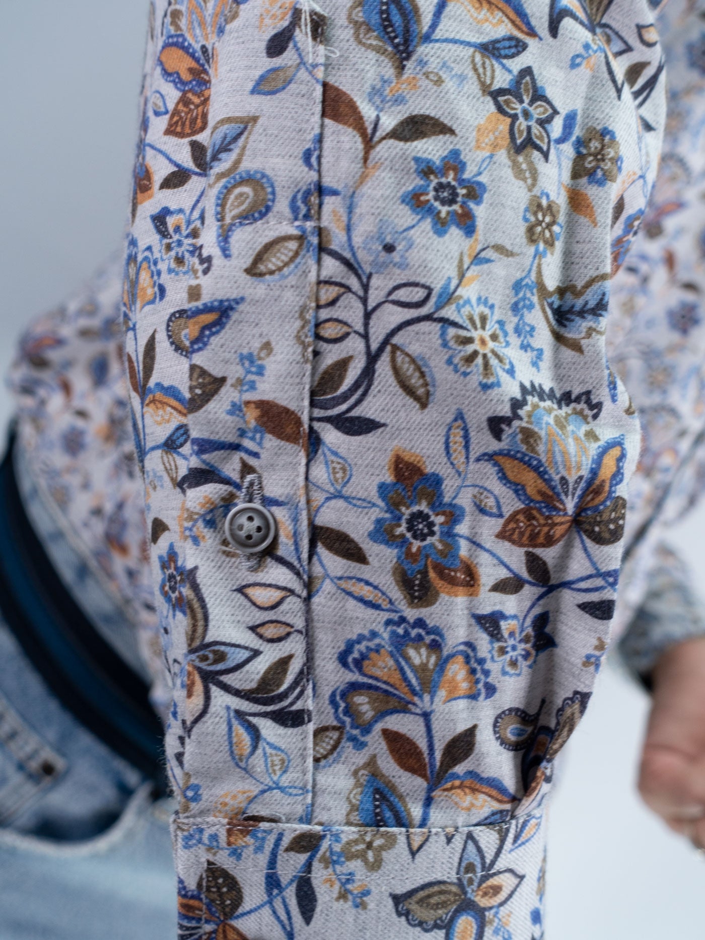 CAMISA PETUNIAS LA VESPITA GRIS