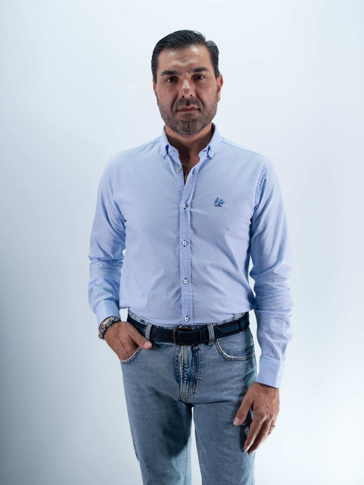 CAMISA SUPERBASIC LA VESPITA CELESTE
