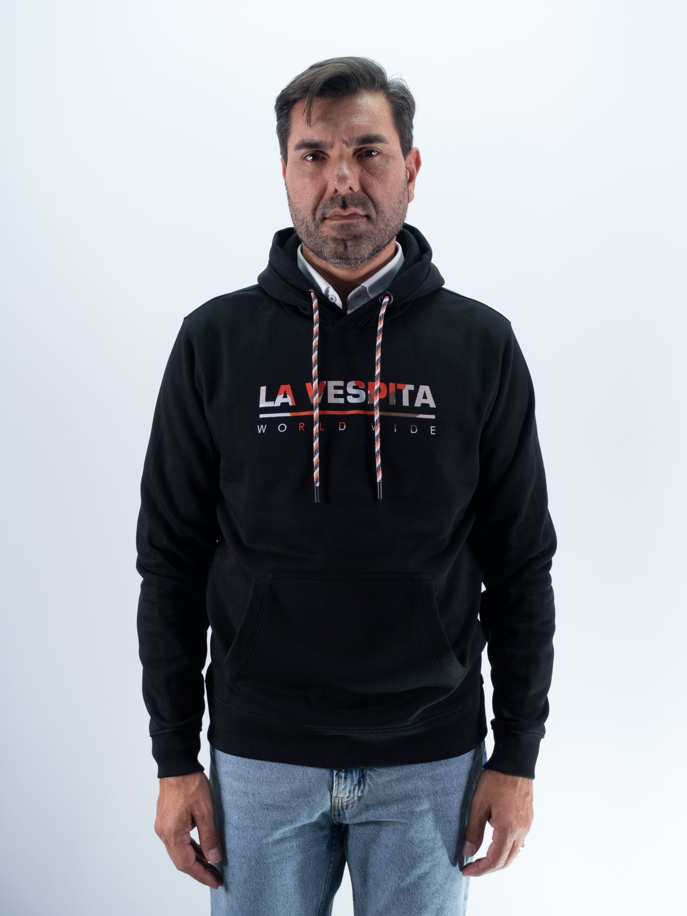 SUDADERA CAPUCHA WORLD LA VESPITA NEGRO