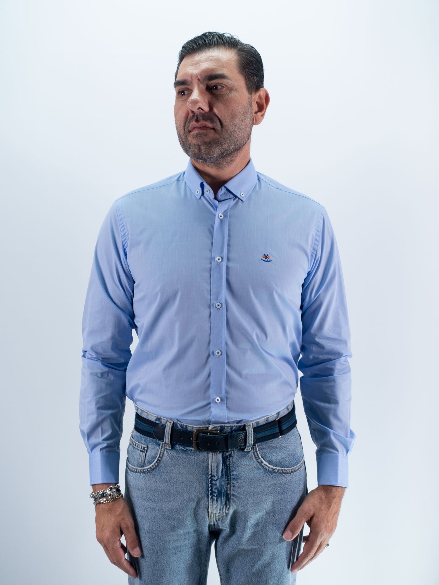 CAMISA FIL 26 LA ESPANOLA CELESTE
