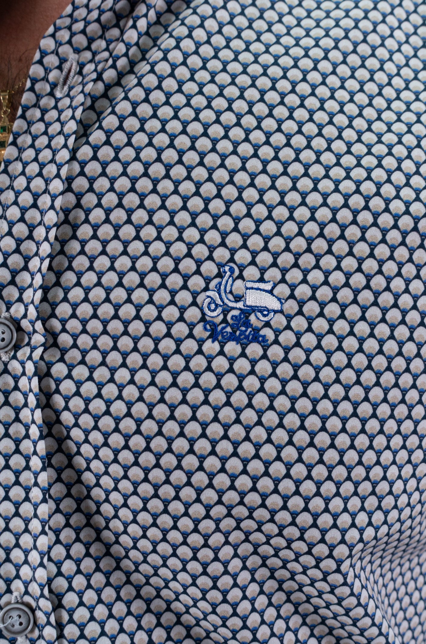 CAMISA BOMBILA LA VESPITA MARINO