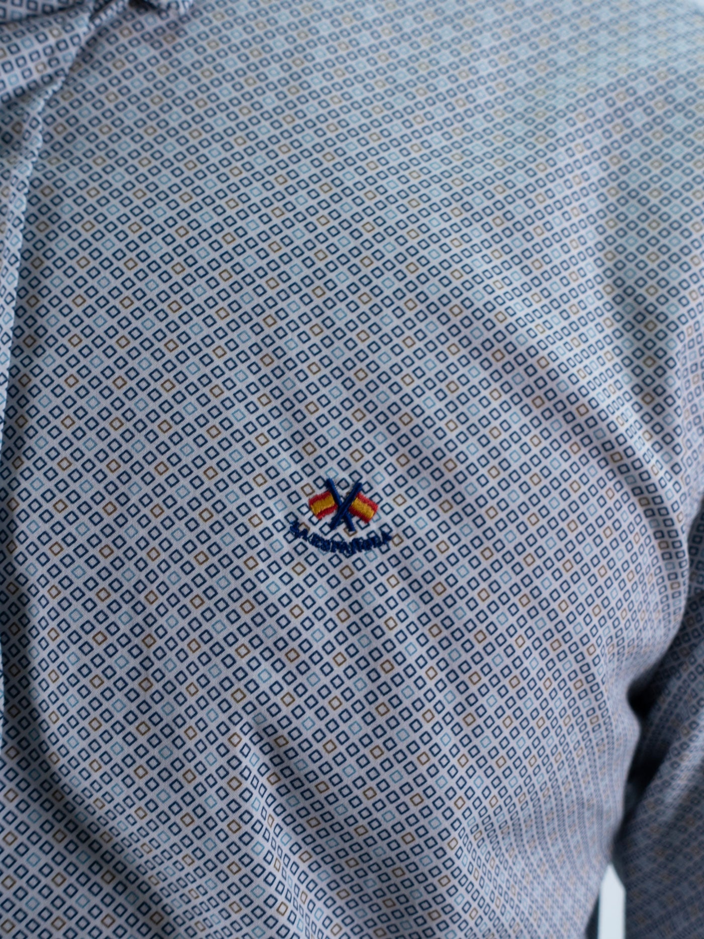 CAMISA CUADRITOS LA ESPANOLA AZUL