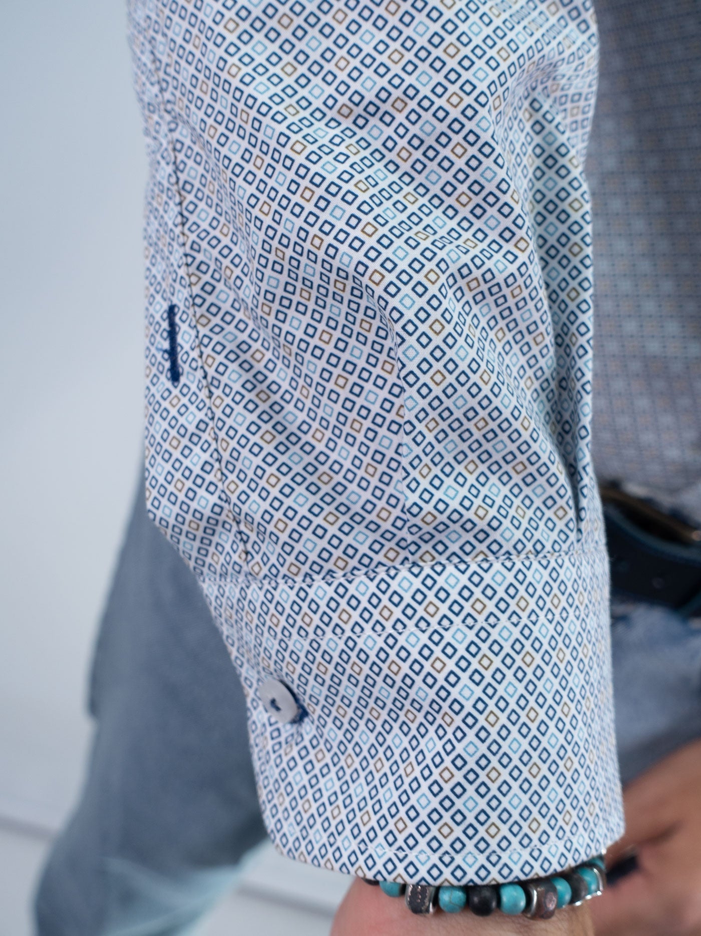 CAMISA CUADRITOS LA ESPANOLA AZUL