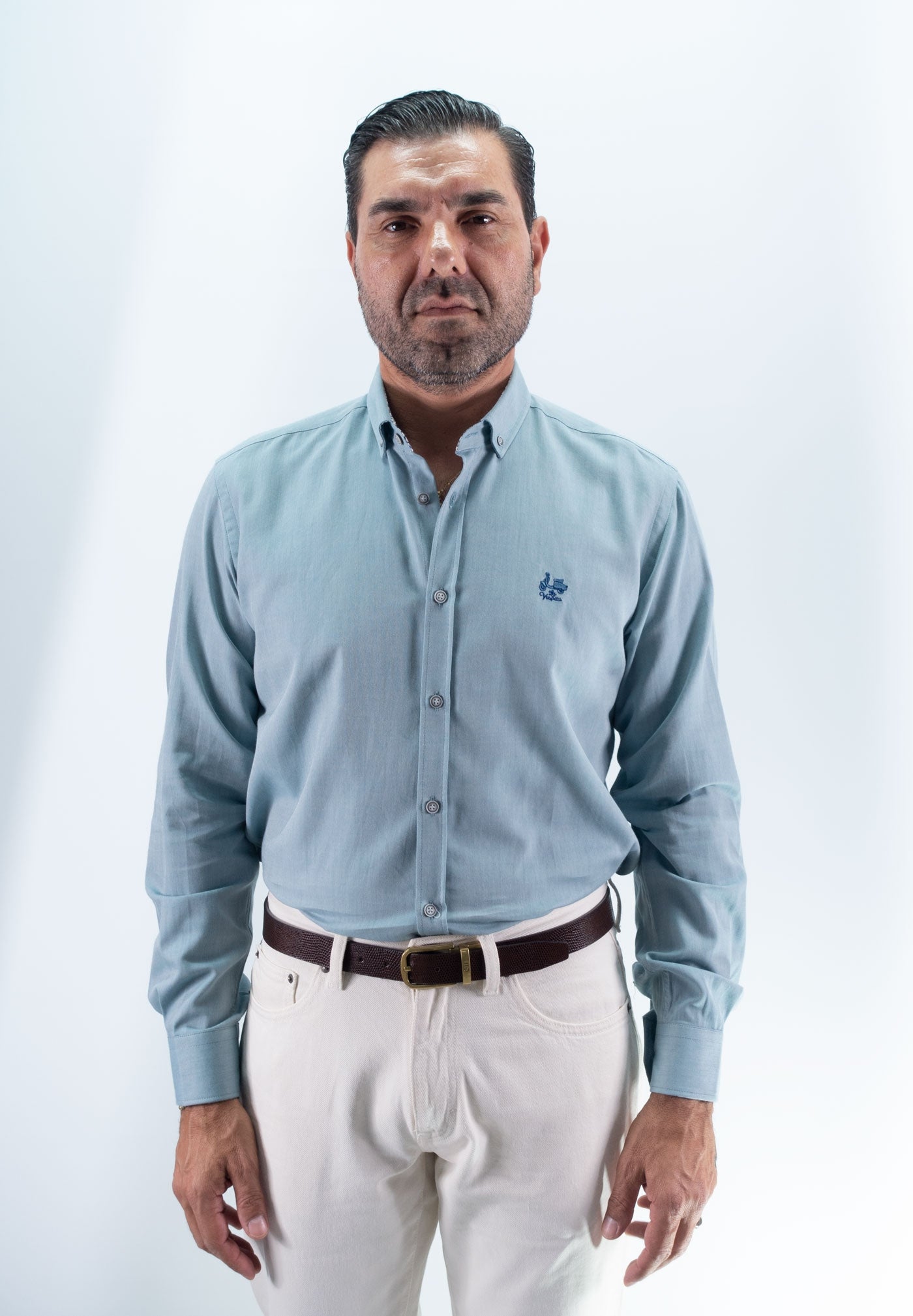 CAMISA LISA LA VESPITA GRIS