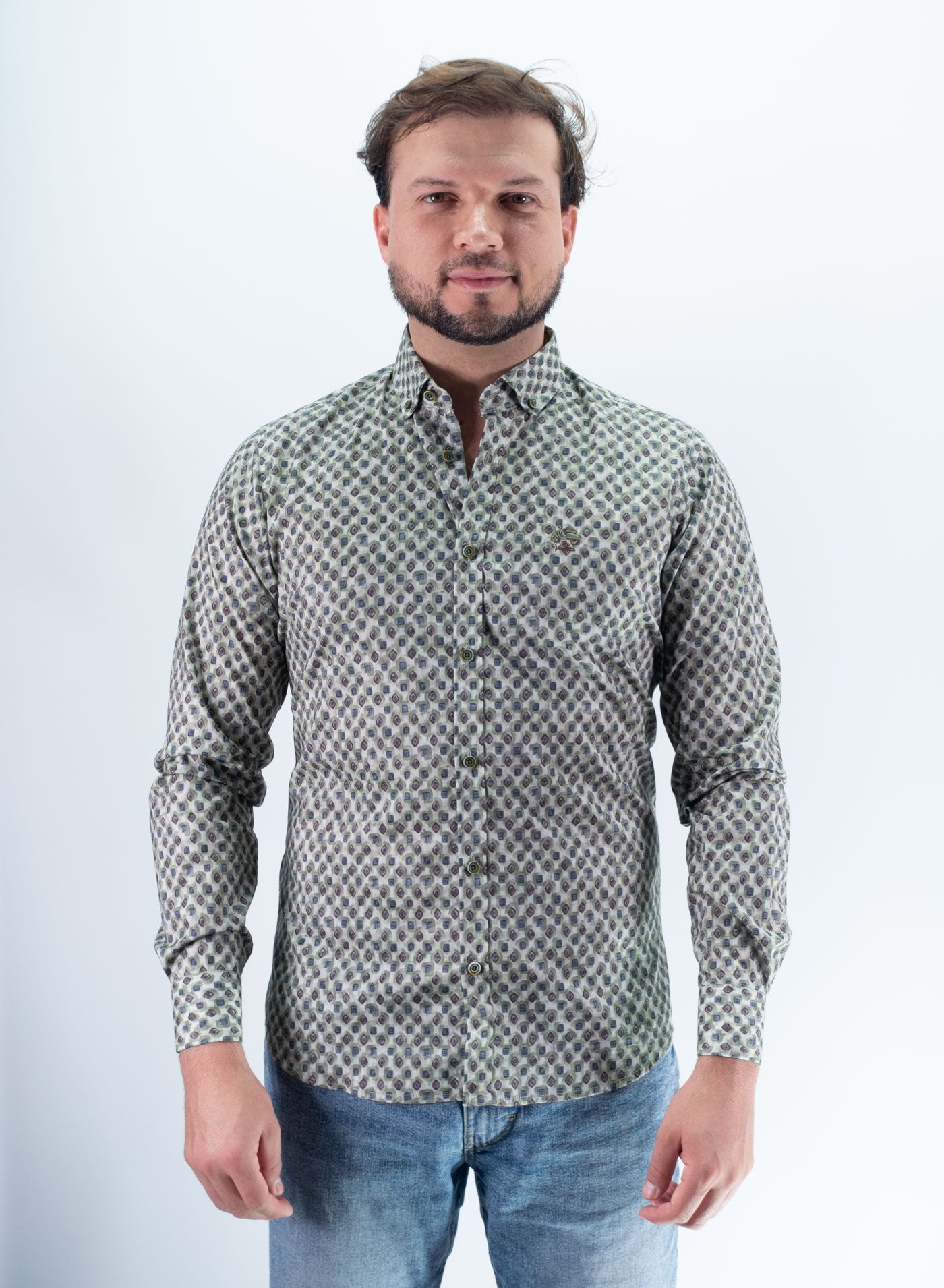 CAMISA BOSS LA VESPITA VERDE