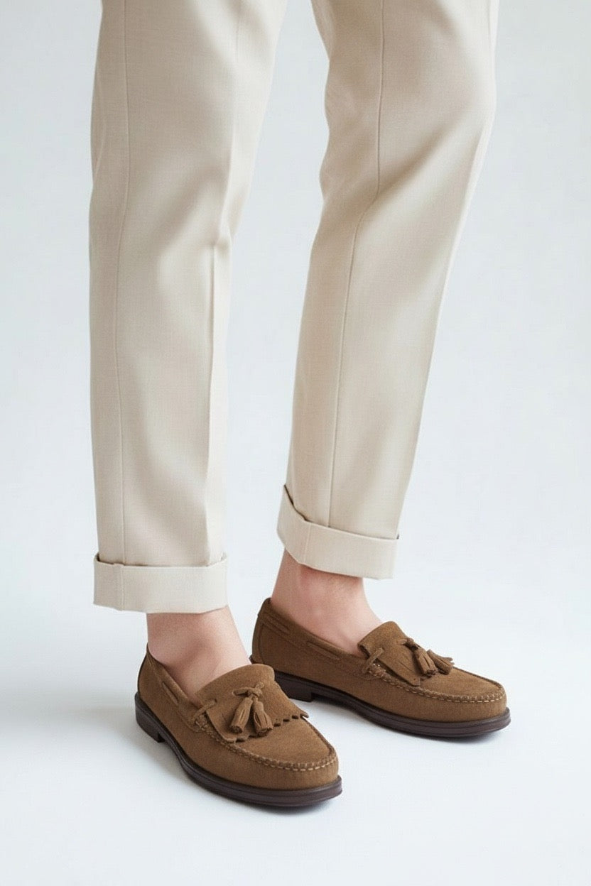 ZAPATO BORLOT ANTE  CAMEL