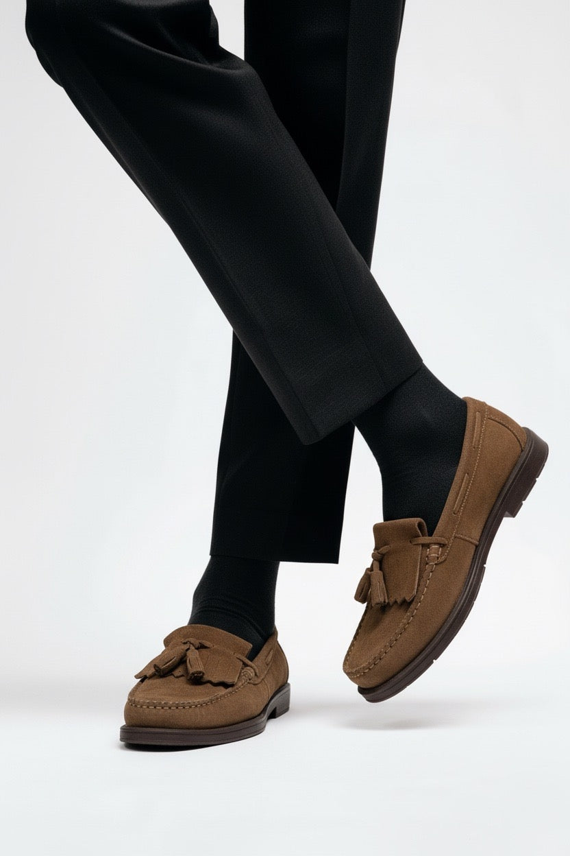 ZAPATO BORLOT ANTE  CAMEL