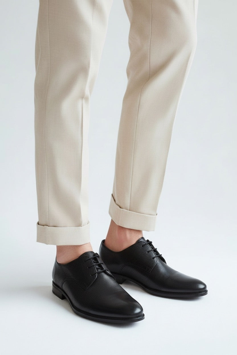 ZAPATO 2 PUNTEOS  NEGRO