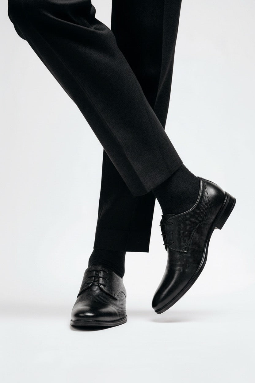ZAPATO 2 PUNTEOS  NEGRO