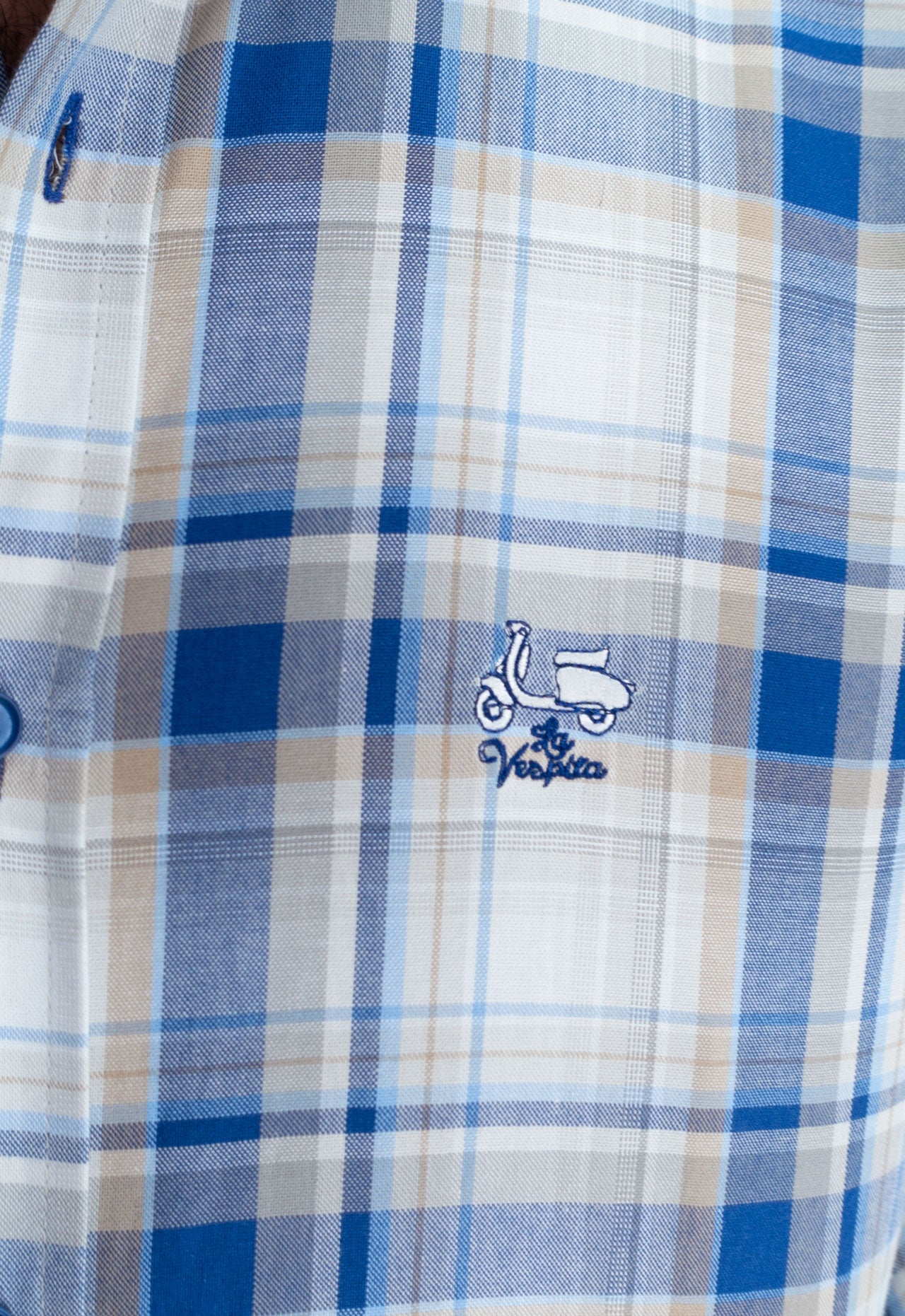 CAMISA CUADRO 37 LA VESPITA AZUL