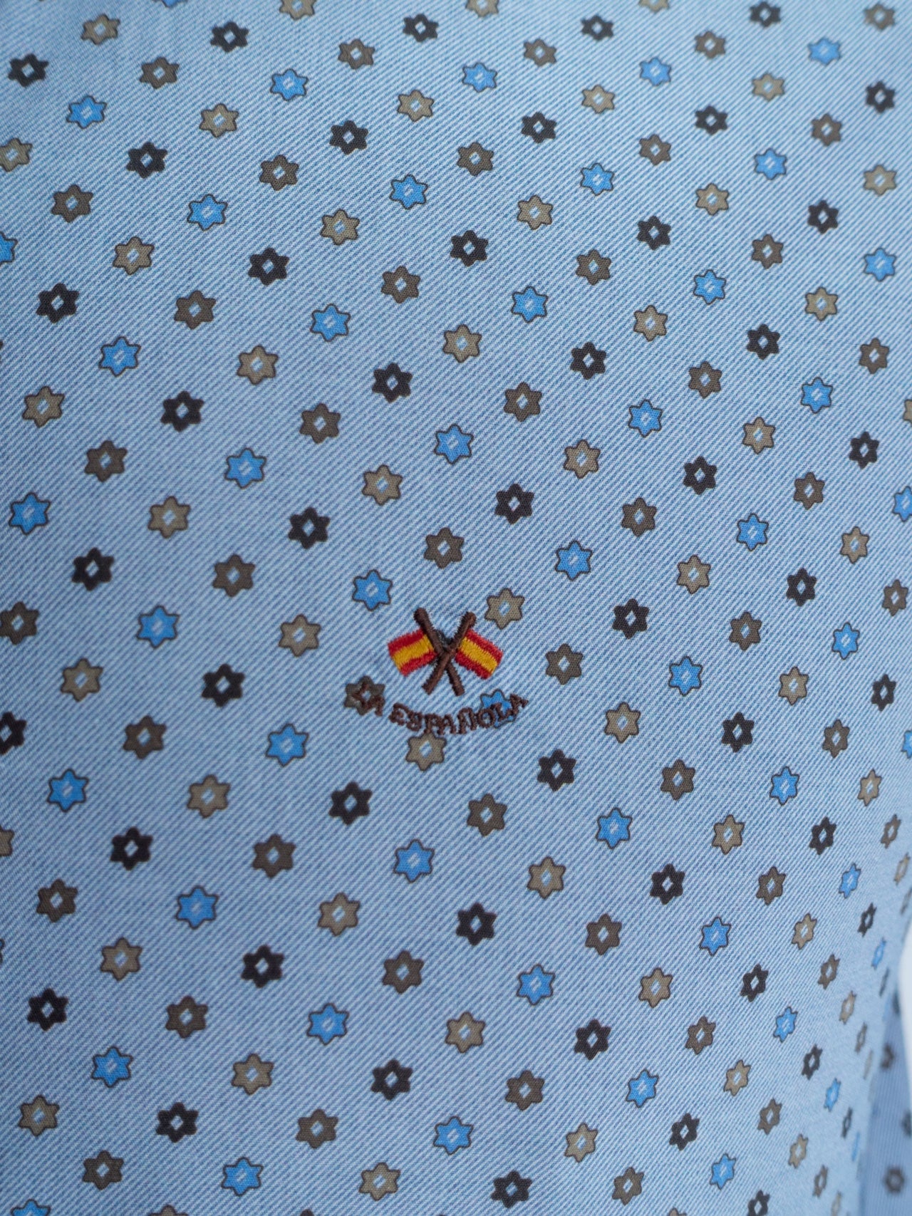 CAMISA ESTRELLA LA ESPANOLA CELESTE