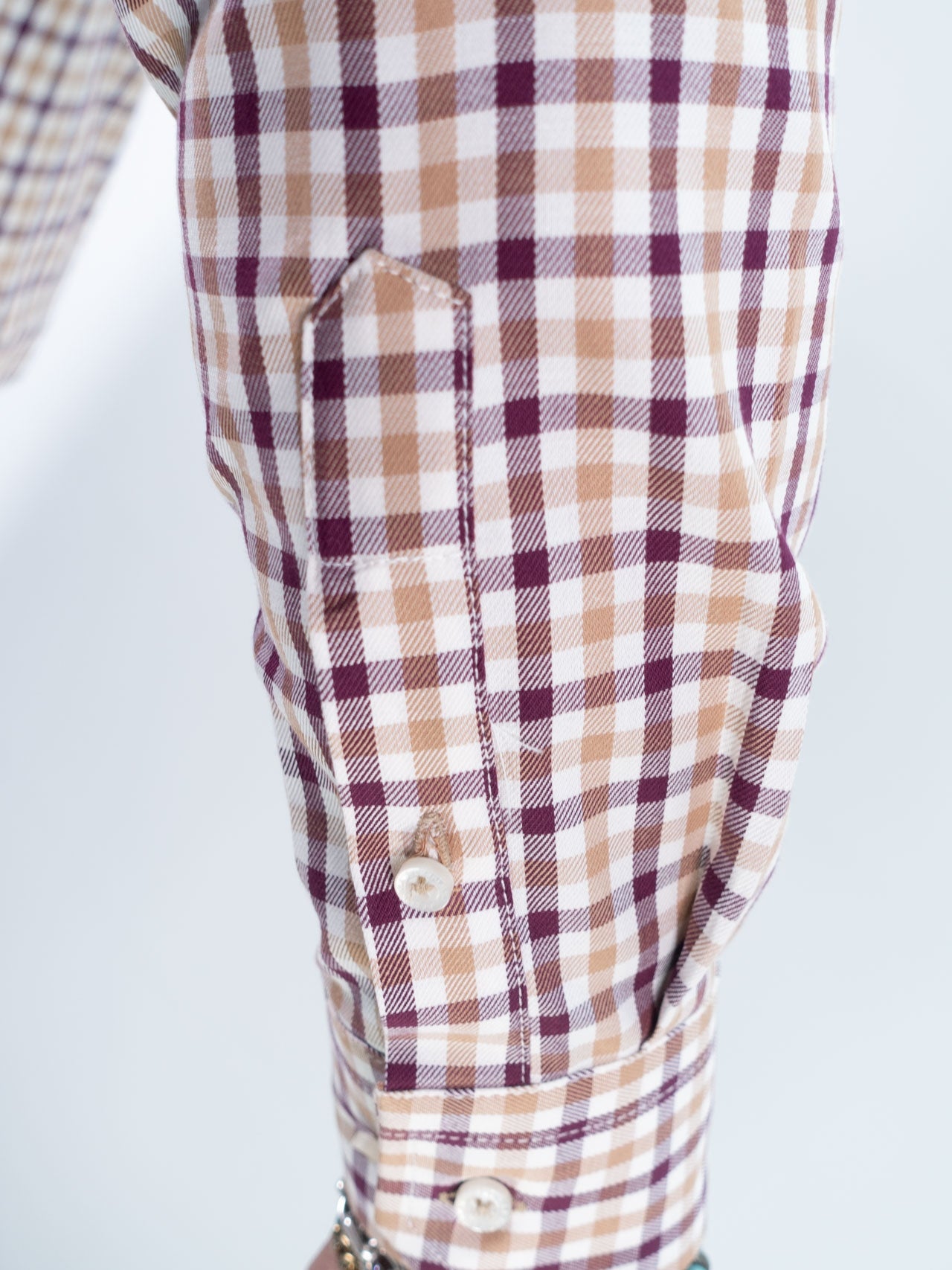 CAMISA CUADRO 40 LA ESPANOLA BURDEOS
