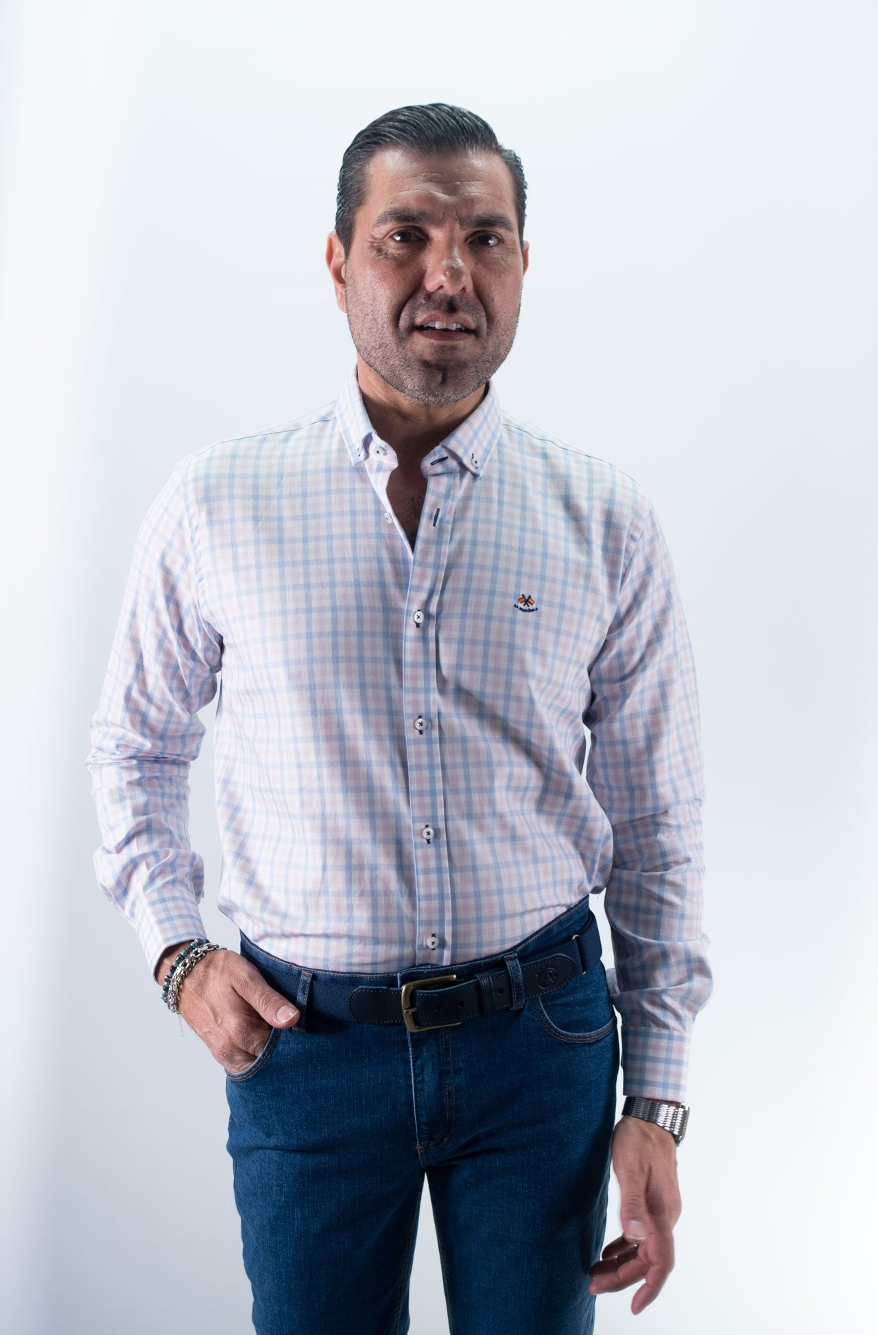 CAMISA CUADRO 40 LA ESPANOLA ROSA
