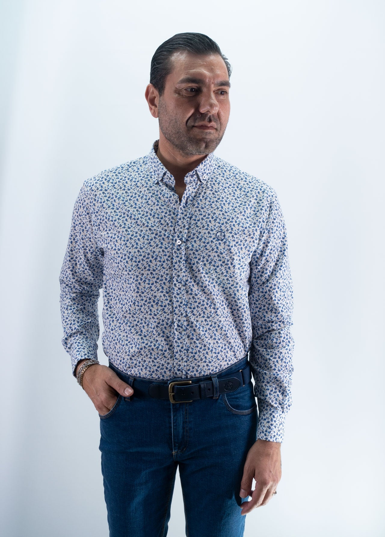 CAMISA RAMILLETE LA VESPITA AZUL