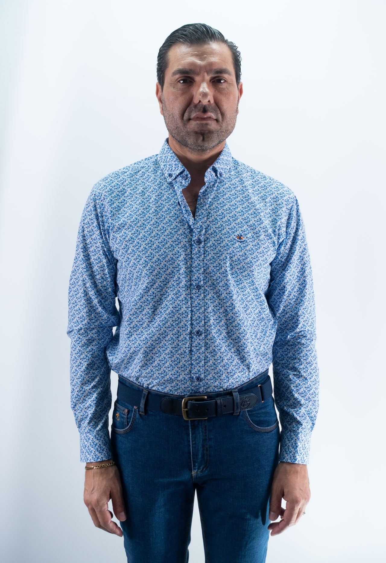 CAMISA CUPRA LA ESPAÑOLA  AZUL
