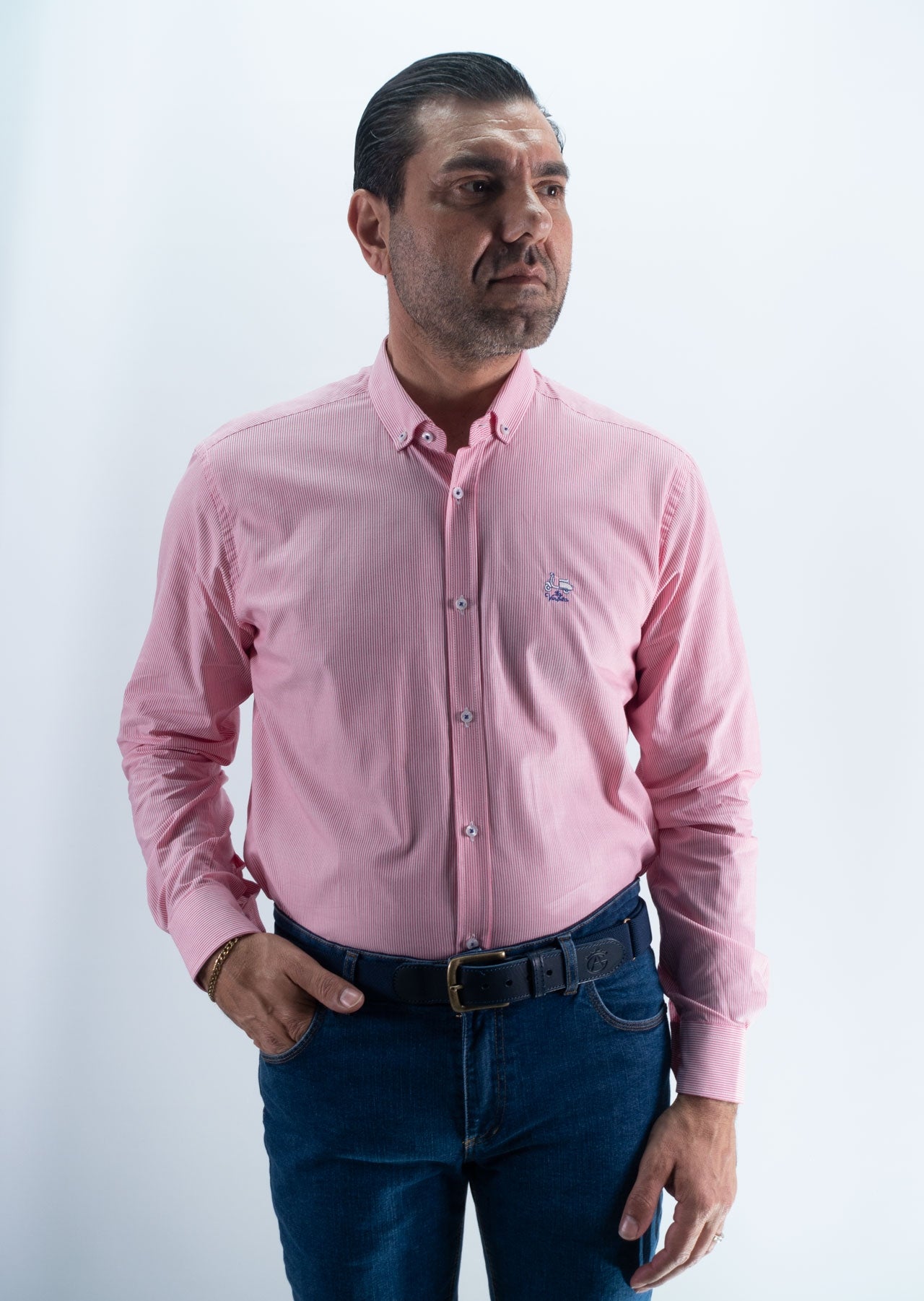 CAMISA 1000 RAYAS LA VESPITA ROJO