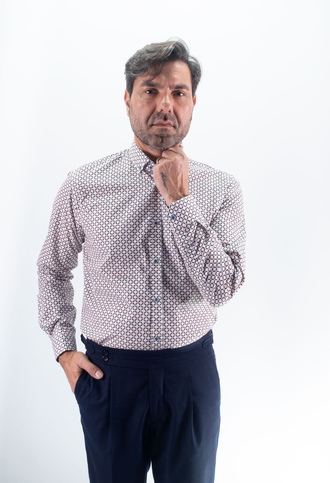CAMISA RISK LA VESPITA BLANCO