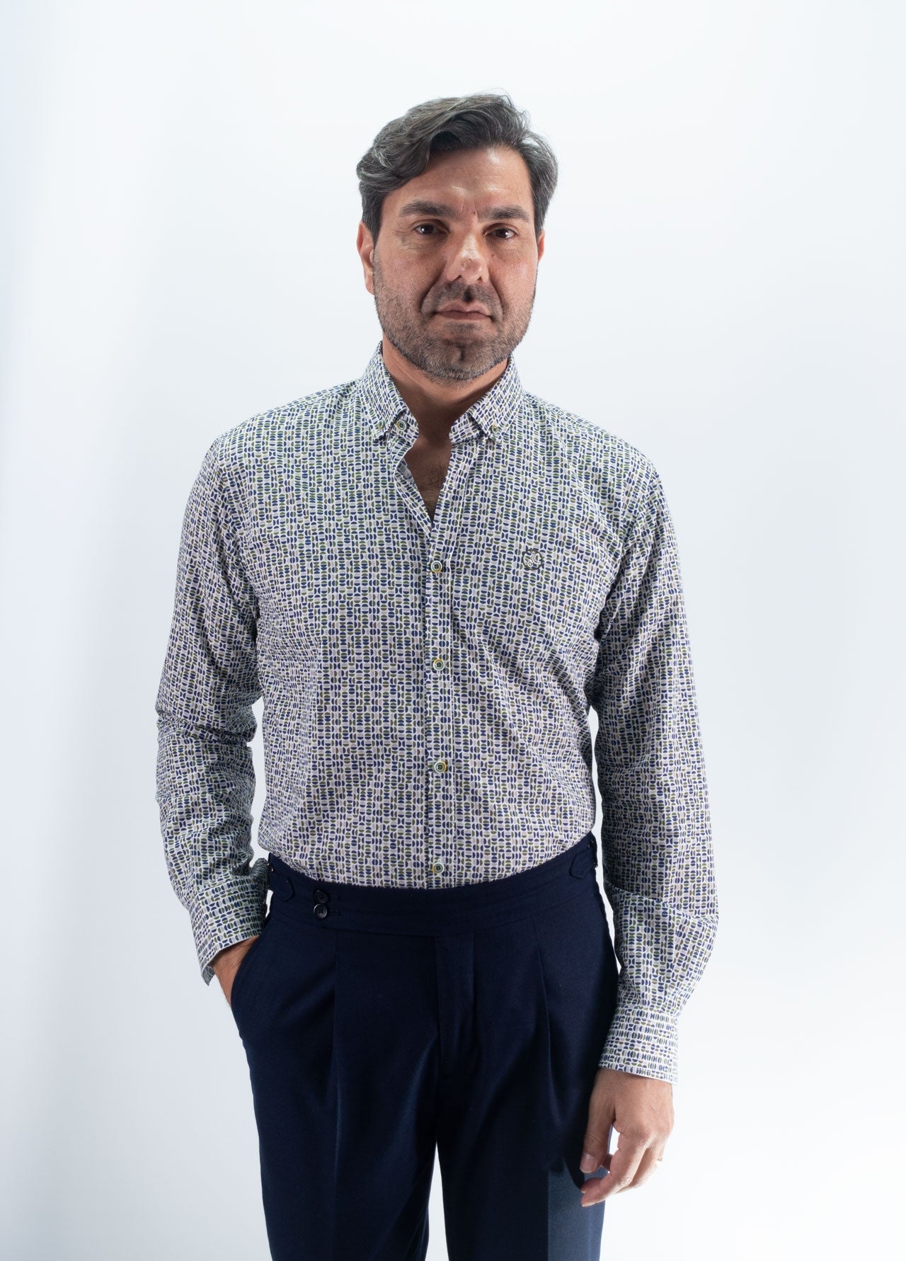 CAMISA SEMICIRCULO LA ESPAÑOLA MARINO