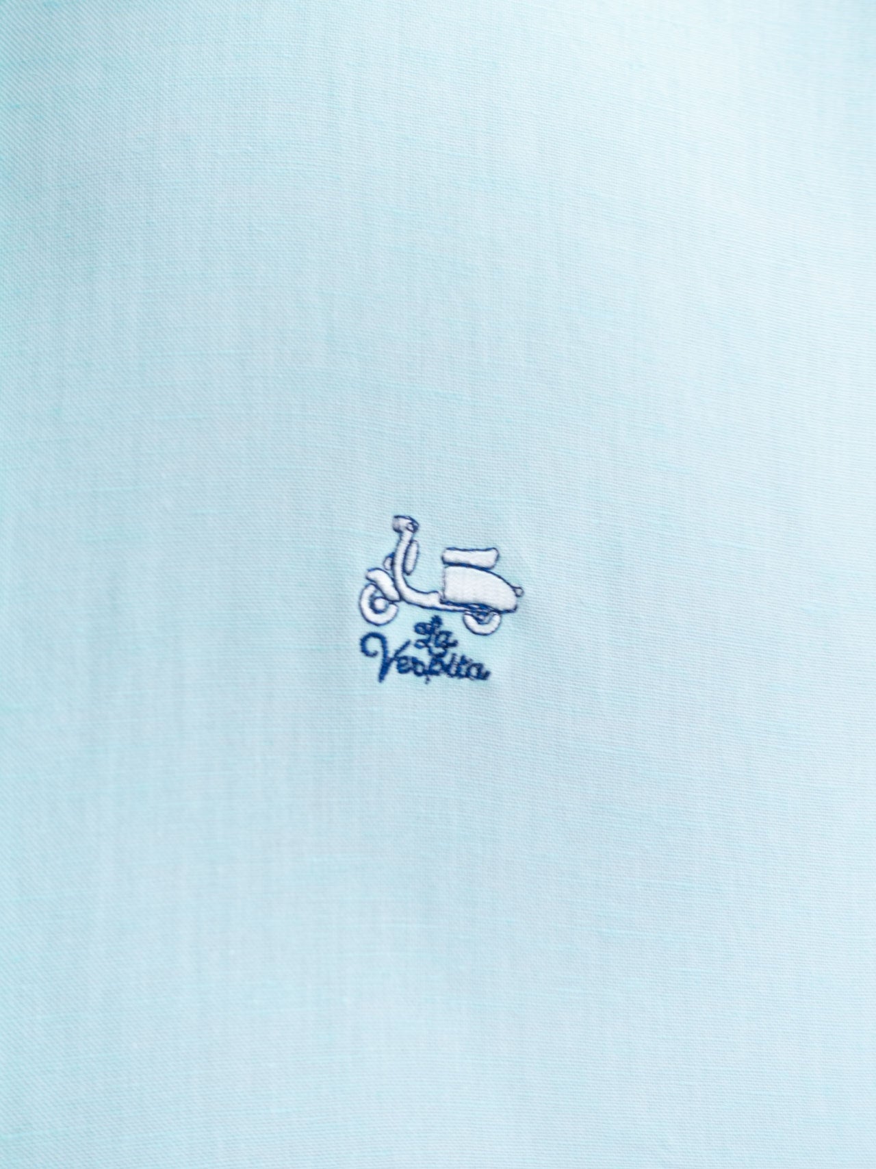 CAMISA LISA 26 LA VESPITA AGUA MARINA