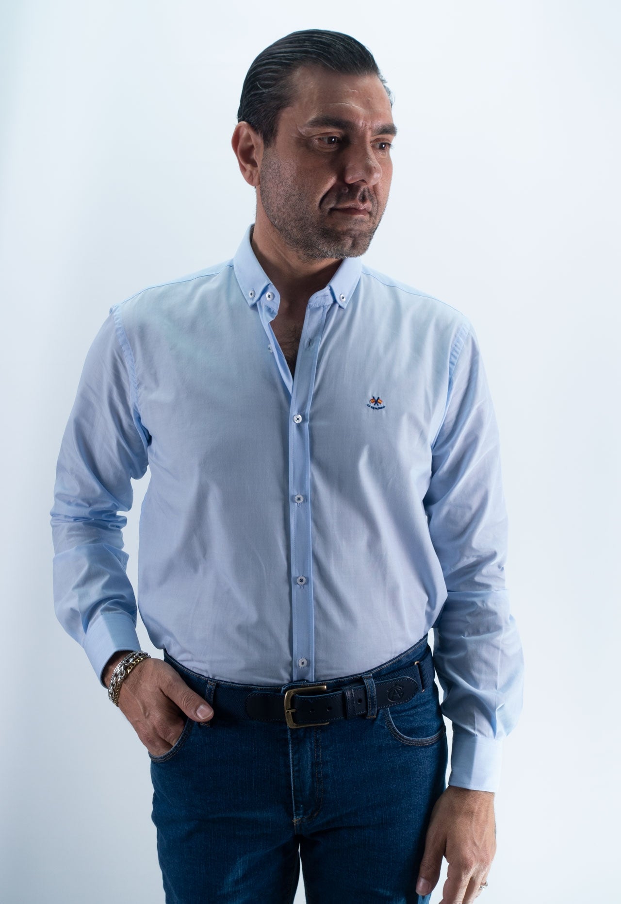 CAMISA FIL 268 LA ESPANOLA CELESTE