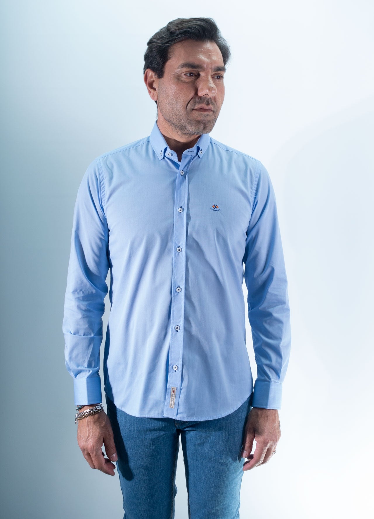 CAMISA FIL 8 LA ESPANOLA CELESTE
