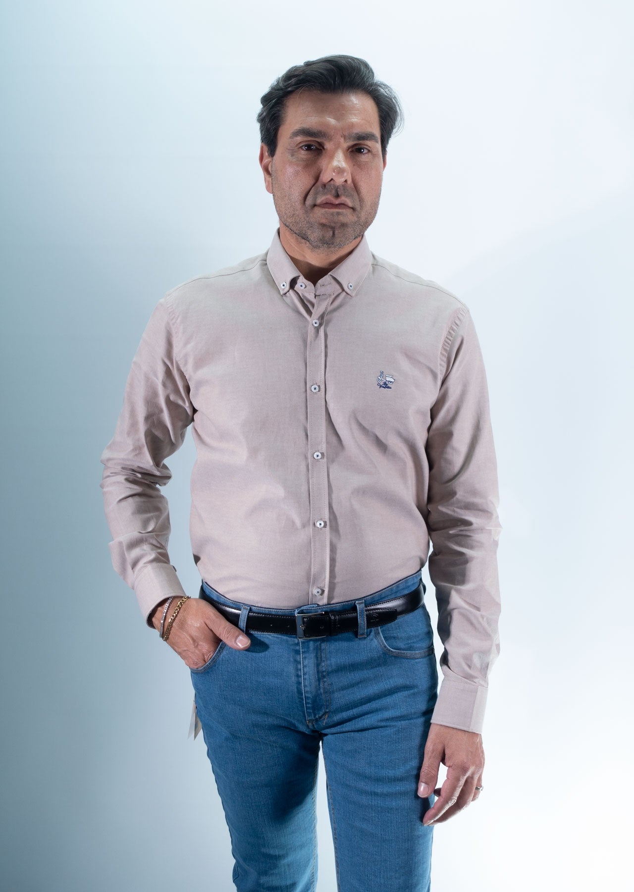 CAMISA BASIC LA VESPITA CAMEL