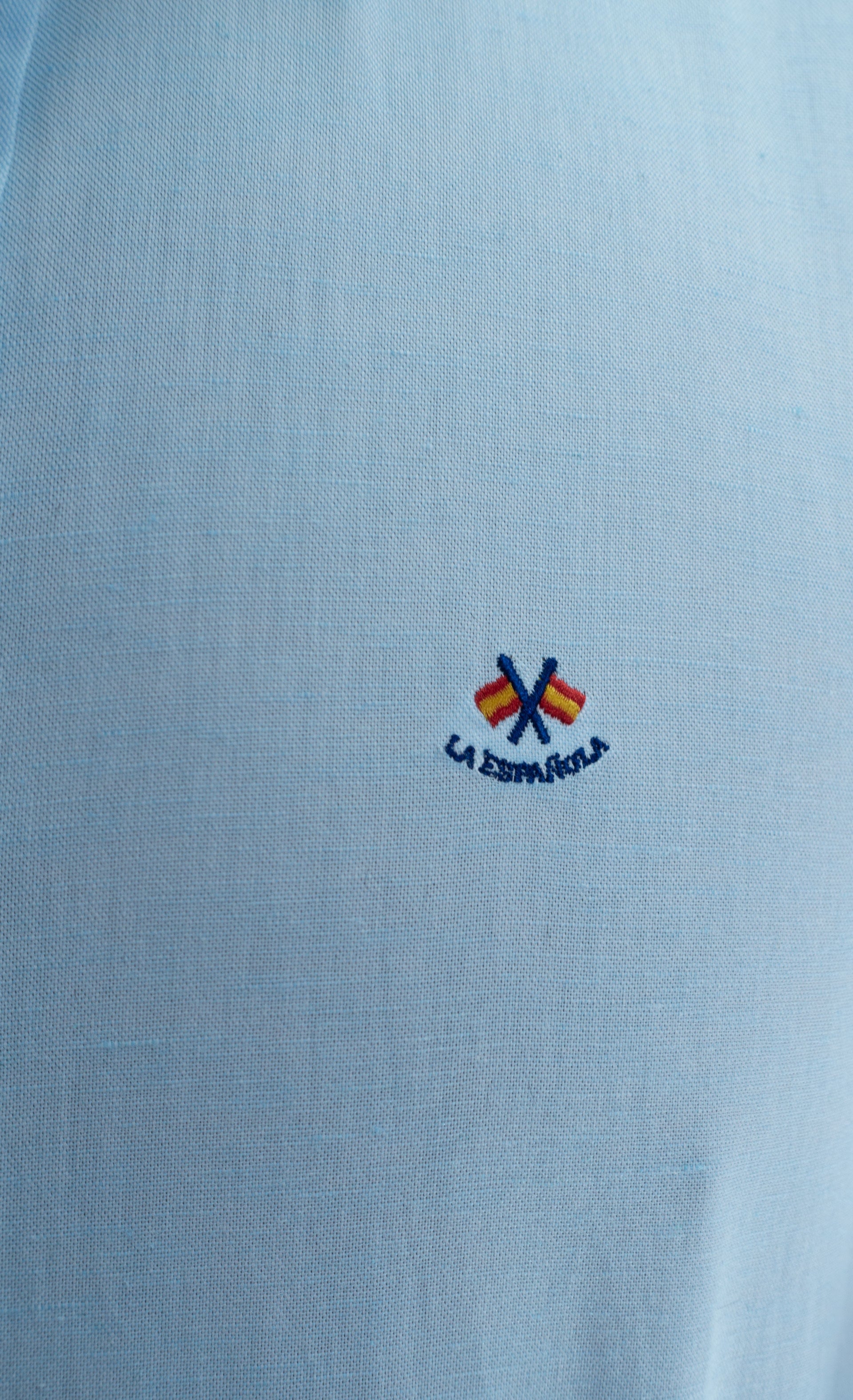 CAMISA LISA CODERA LA ESPANOLA CELESTE