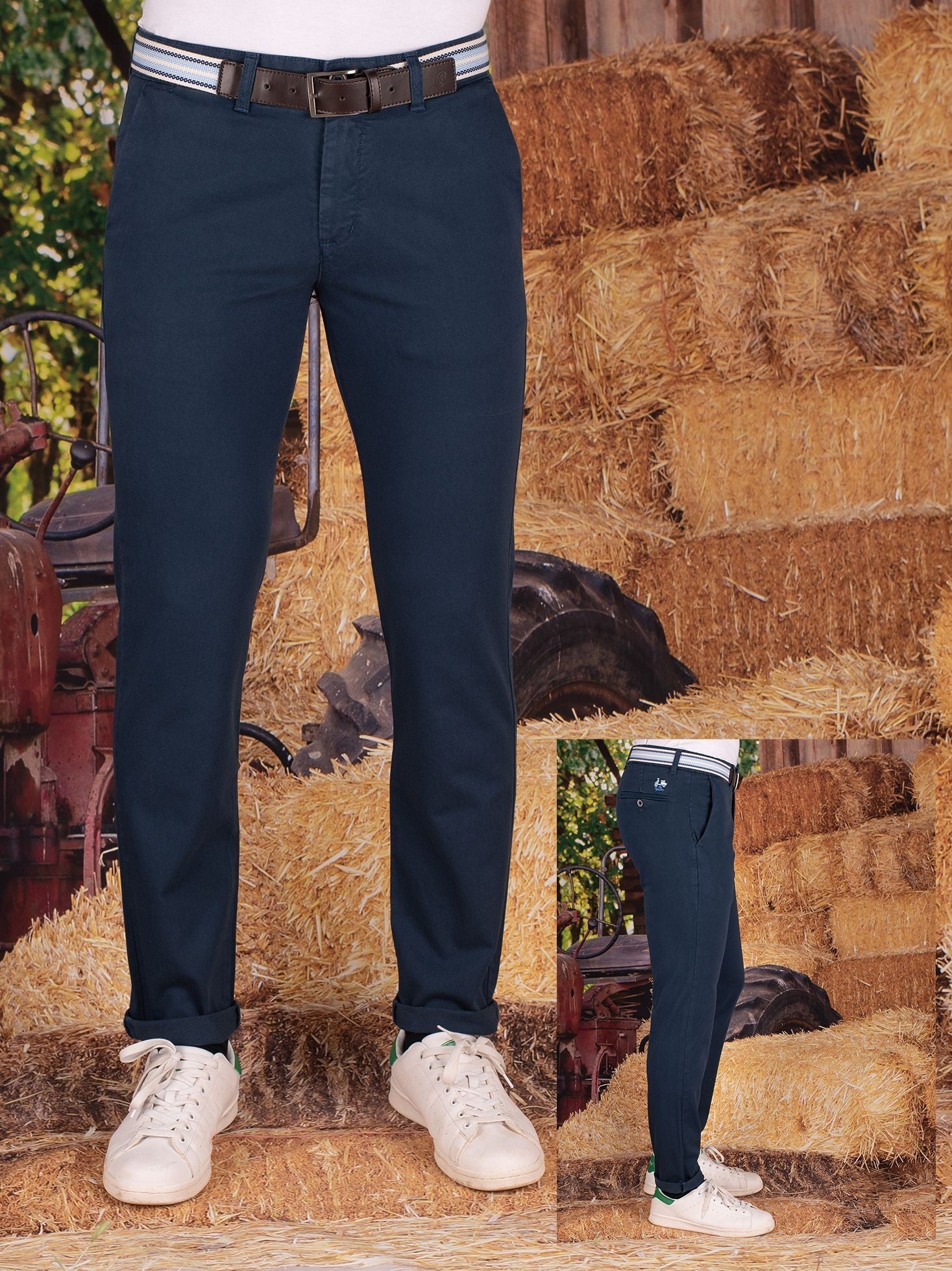 PANTALON CHINO LA VESPITA MARINO
