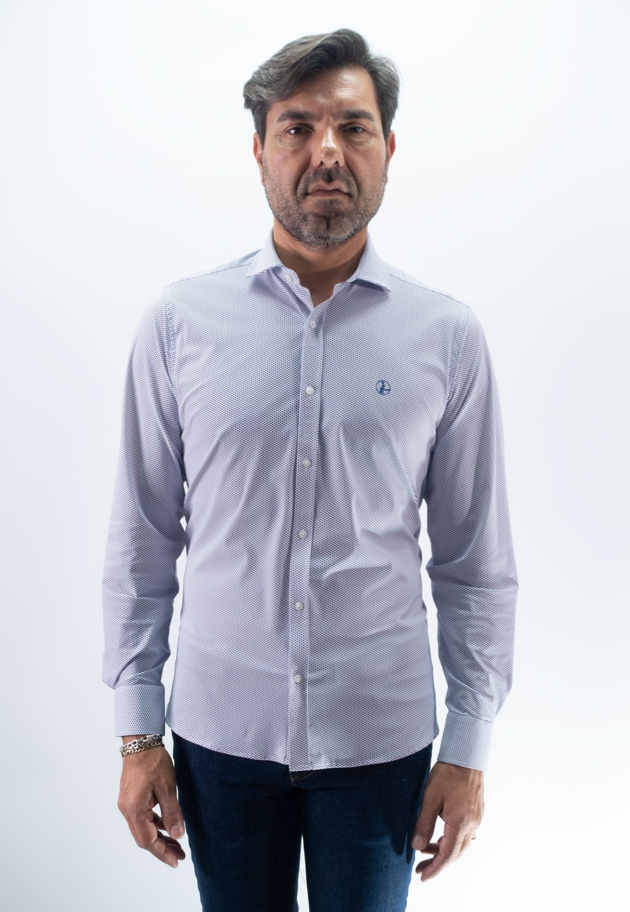 CAMISA LUNA LA VESPITA MARINO
