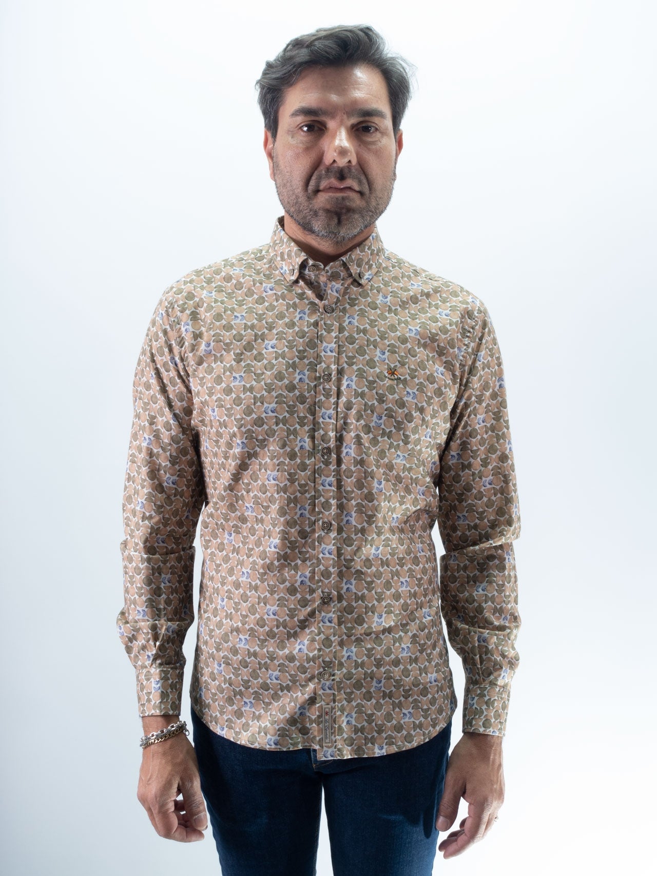 CAMISA SEMICIRCULO LA ESPAÑOLA VERDE