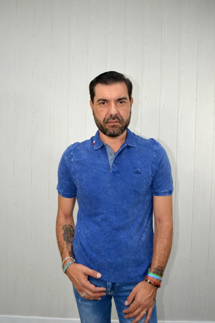 POLO DIFUMINADO VESPITA AZUL