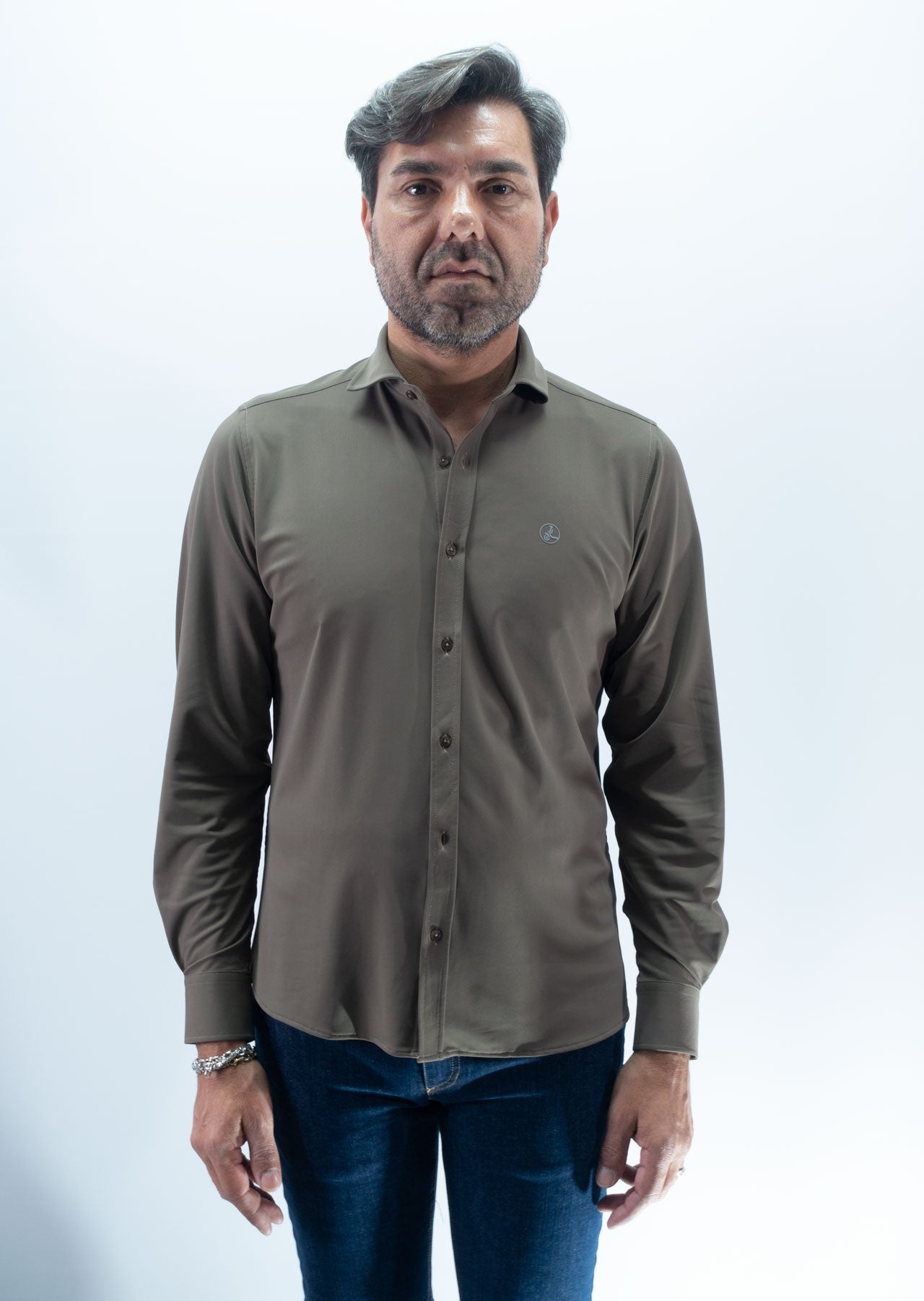CAMISA LICRA FLEX LA VESPITA KAKI