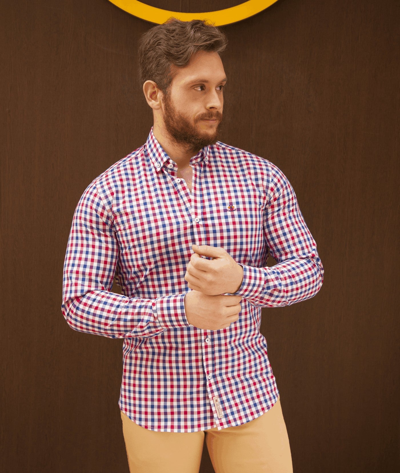 CAMISA CUADROS ME LA ESPAÑOLA ROJO