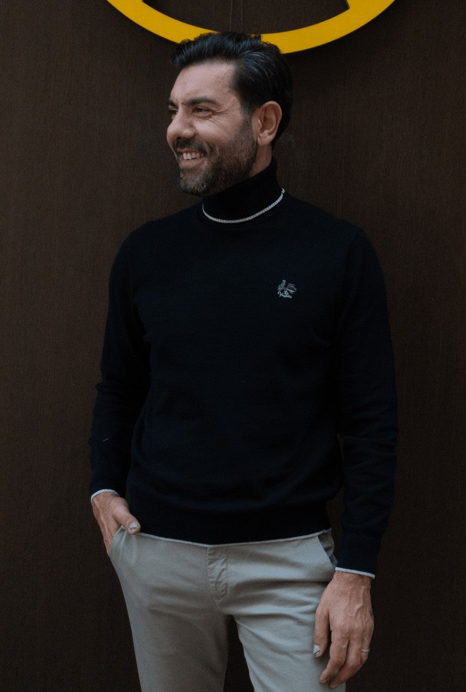 JERSEY CUELLO LA VESPITA NEGRO