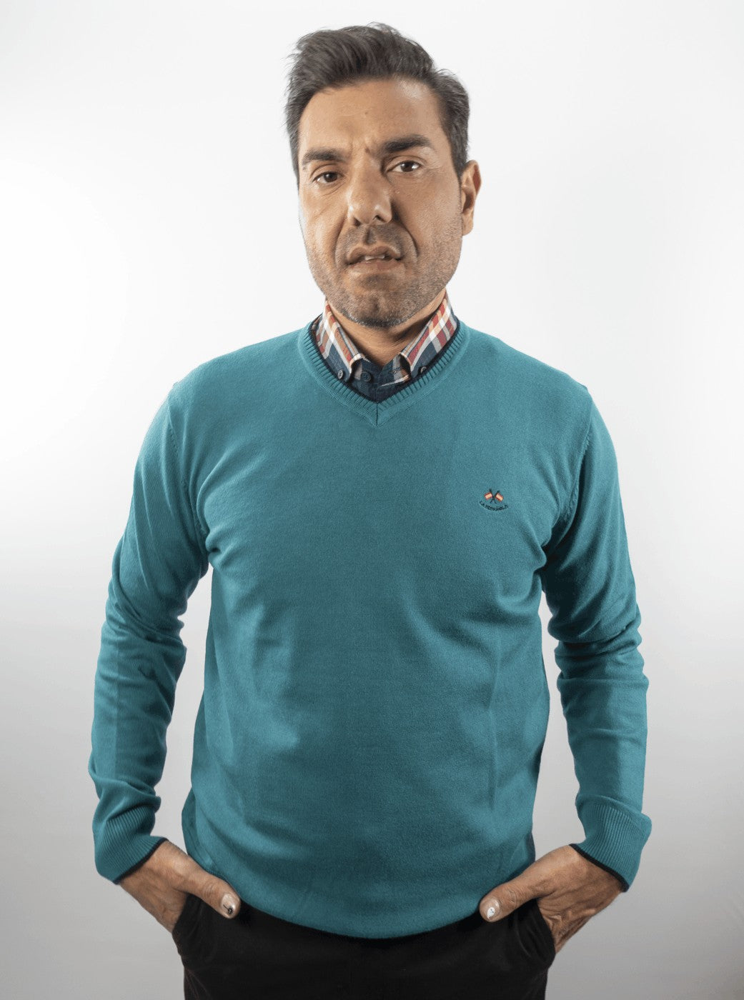 JERSEY CUELLO PICO LA ESPAÑOLA VERDE