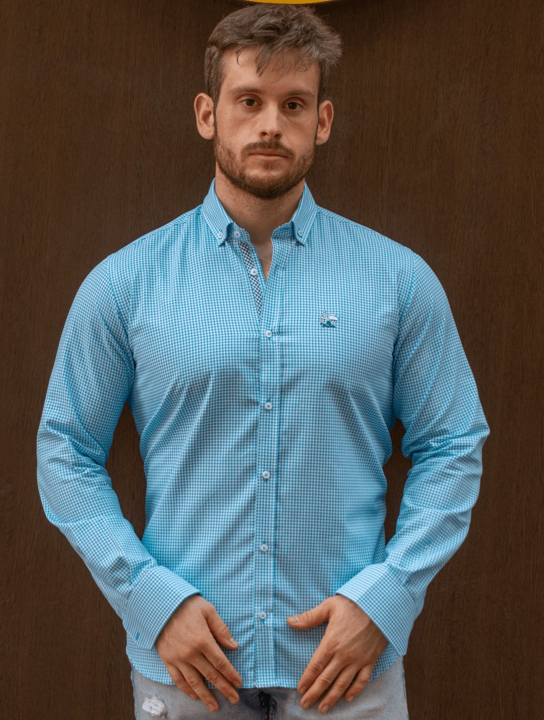 CAMISA VICHI PK LA VESPITA TURQUESA