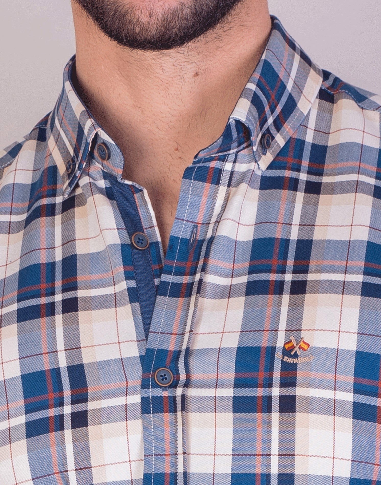 CAMISA CUADRO 22 LA ESPAÑOLA MARINO