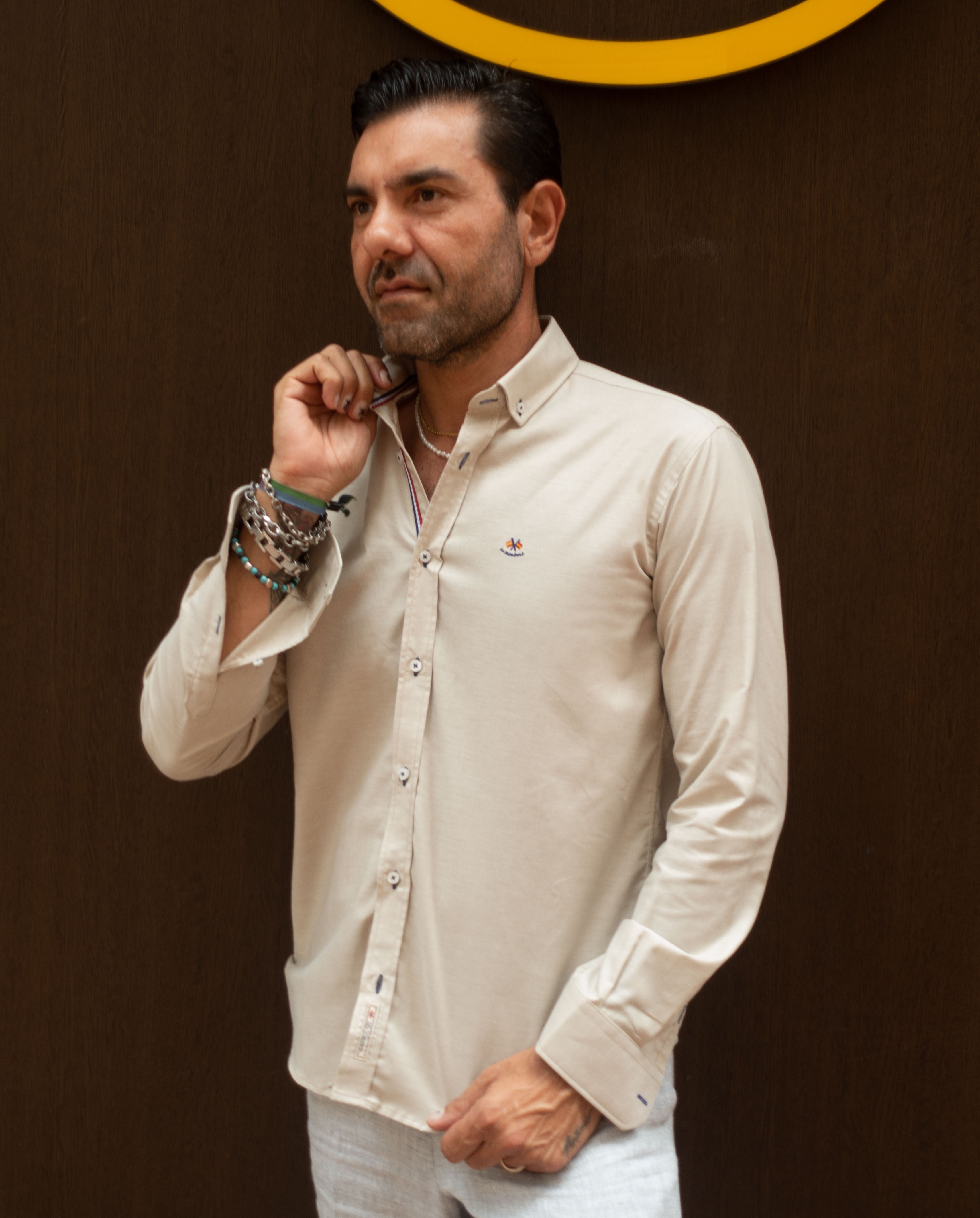 CAMISA BASICA LA ESPAÑOLA BEIG 2